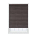 Brown Faux Wood Cordless Room Darkening Blinds L799