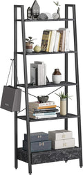 5-Tier Ladder Shelf with Drawer F7188