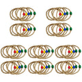 50 PCS Natural Rope Throwing Toss Rings Toy M38351