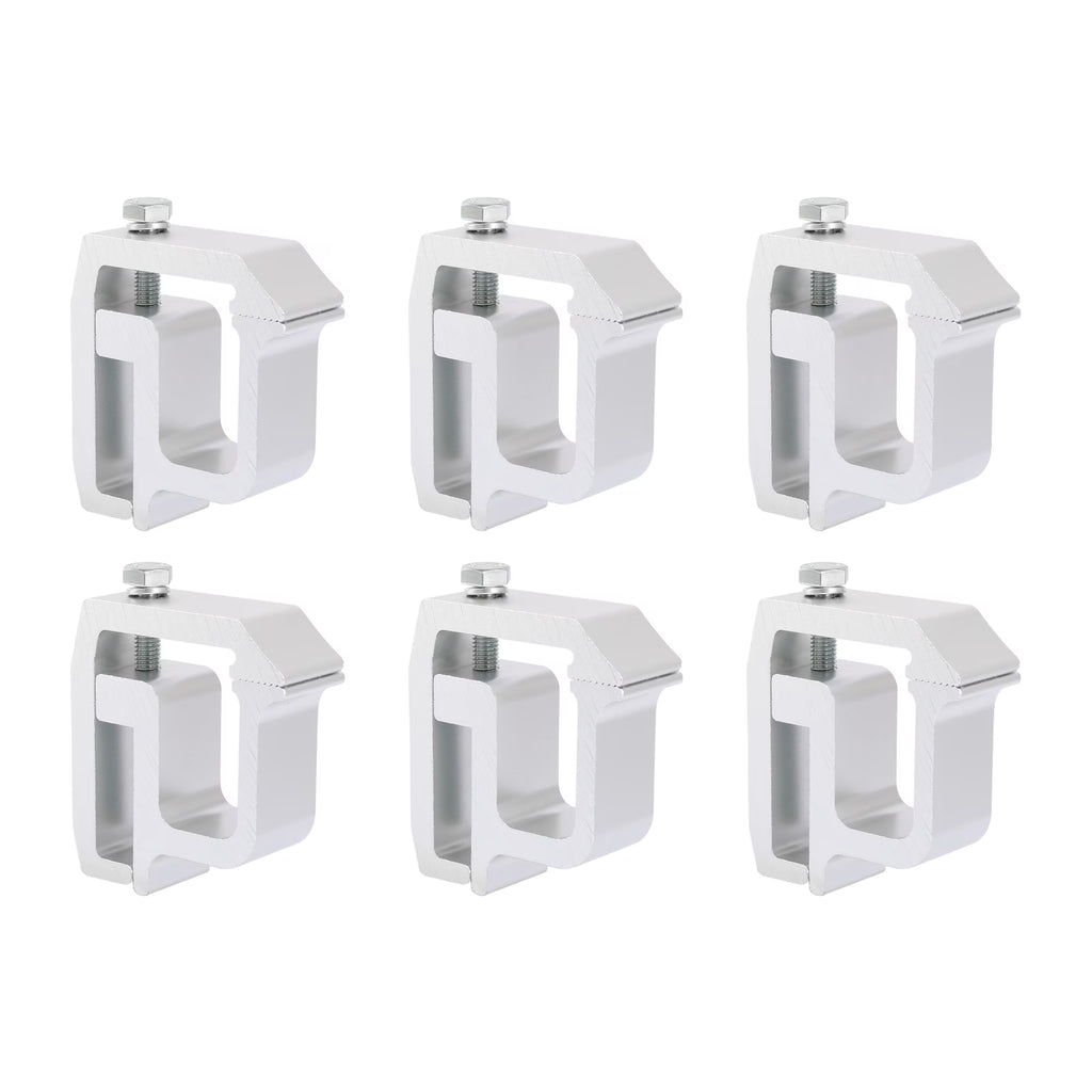 6Pcs Aluminium Alloy Truck Caps Shell Mounting Clamps I65764
