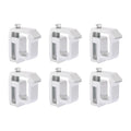 6Pcs Aluminium Alloy Truck Caps Shell Mounting Clamps I65764