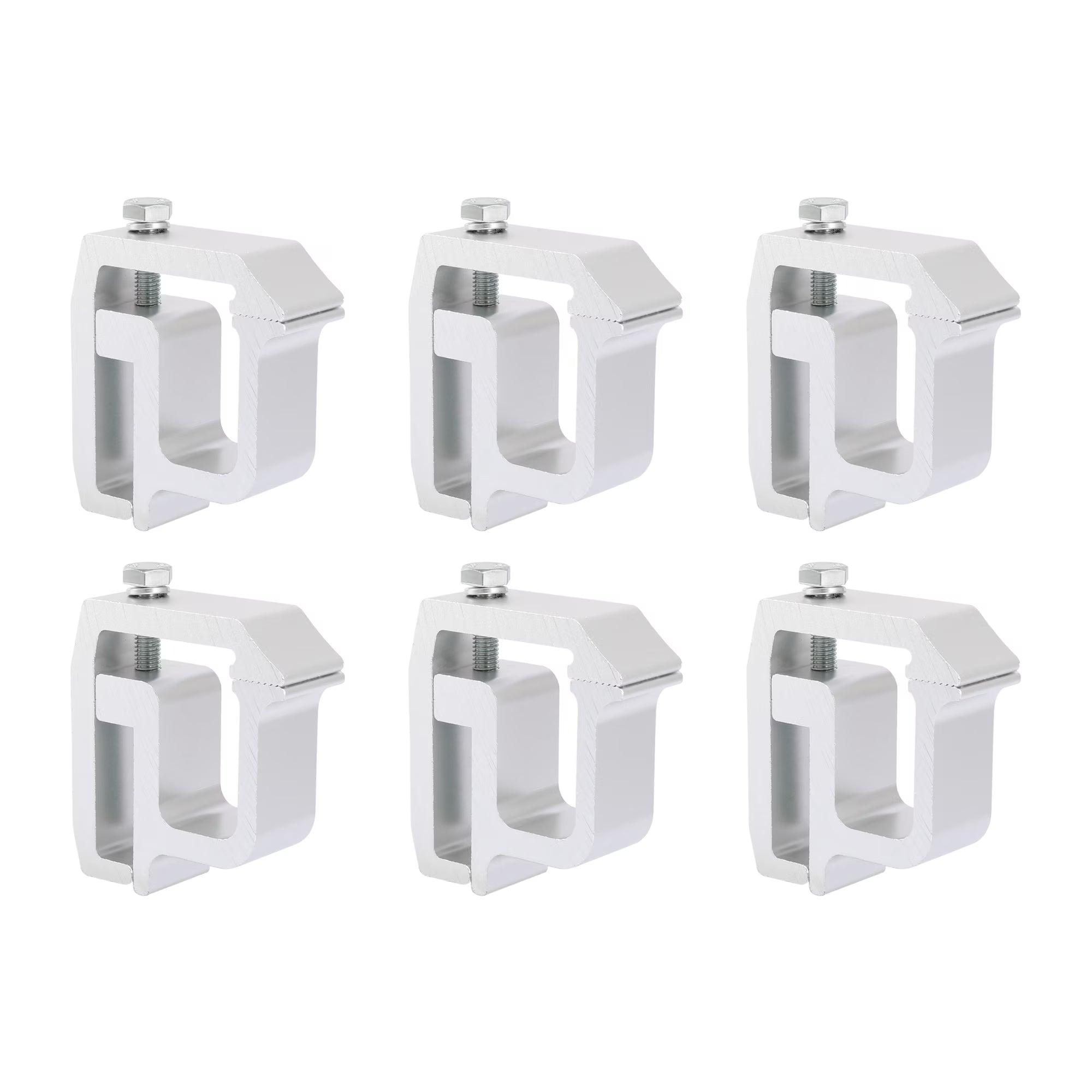 6Pcs Aluminium Alloy Truck Caps Shell Mounting Clamps I65764