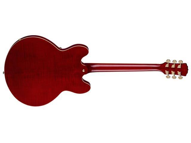Trans Cherry Semi-Hollow Guitar Q35486