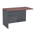 Mahogany Charcoal Left Return Desk Z207
