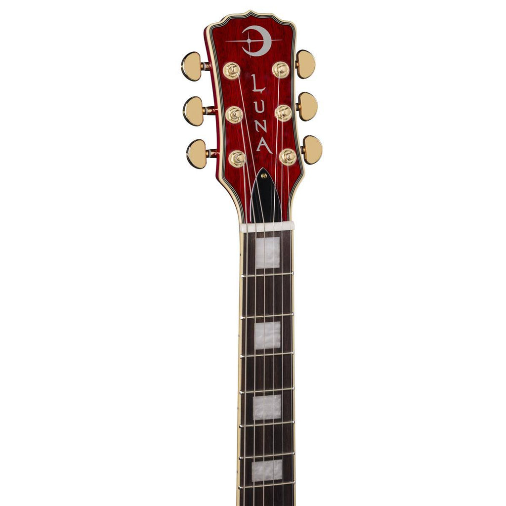 Trans Cherry Semi-Hollow Guitar Q35486