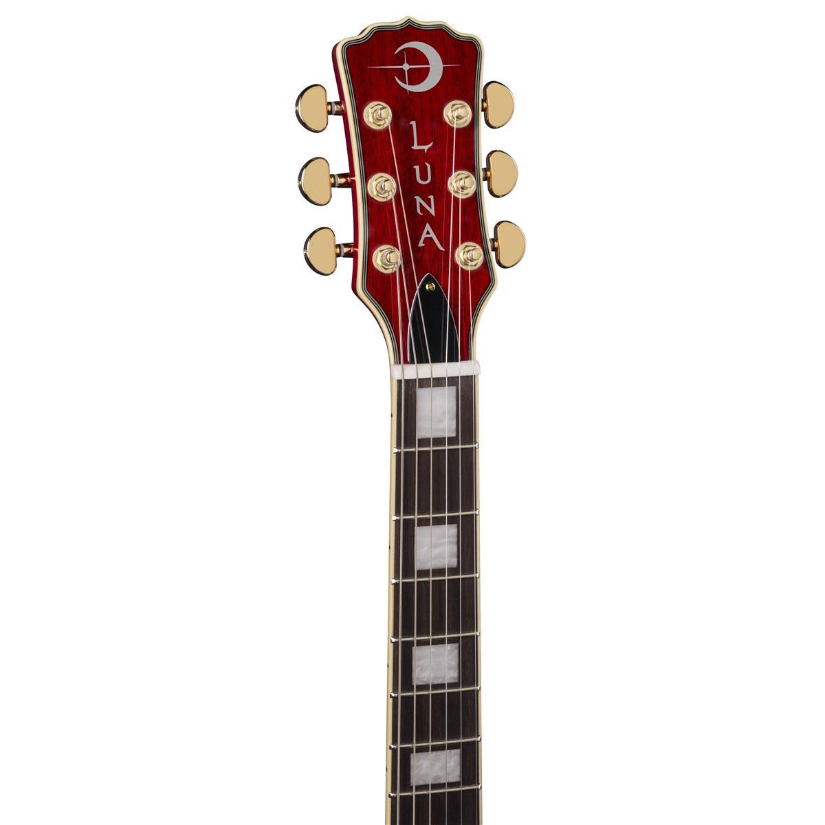 Trans Cherry Semi-Hollow Guitar Q35486