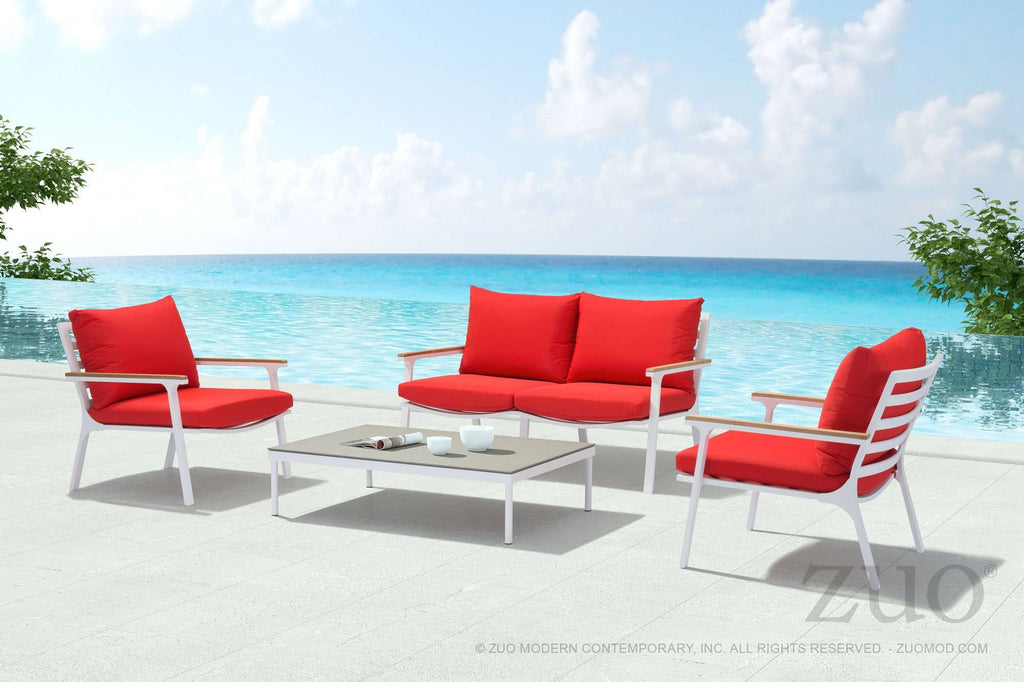 Light Gray Beach Arm Chair V634683