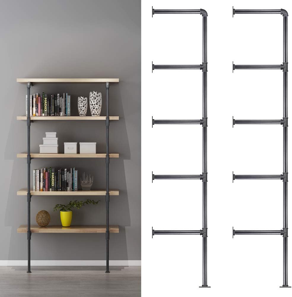 Vintage Industrial Wall Mount Bookshelf Shelving Unit B2505