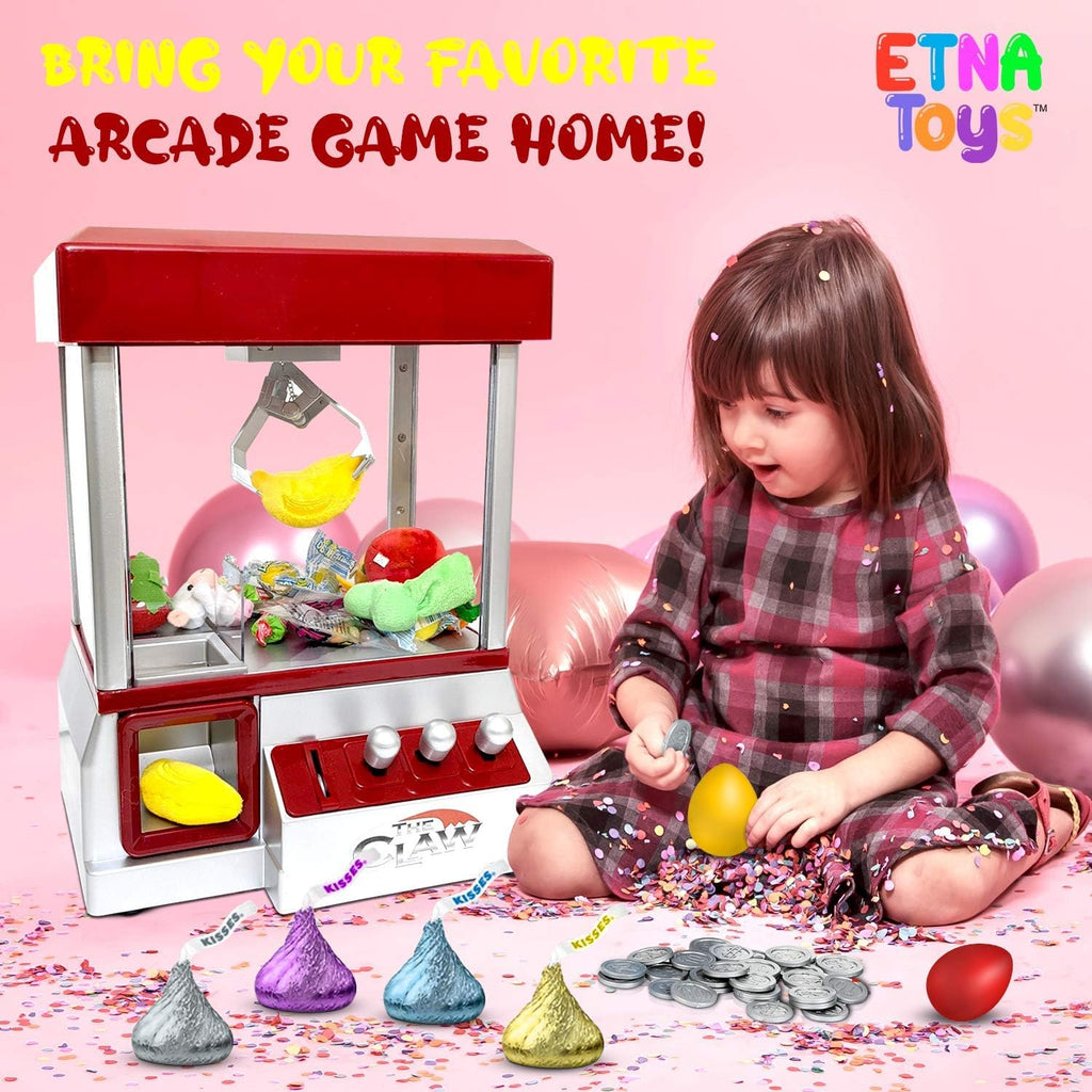 Mini Arcade Claw Machine Candy Prize Dispenser Game D391542