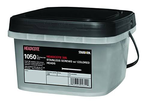 Stainless Steel Trim Head Deck Screws, 1050 pc. U469