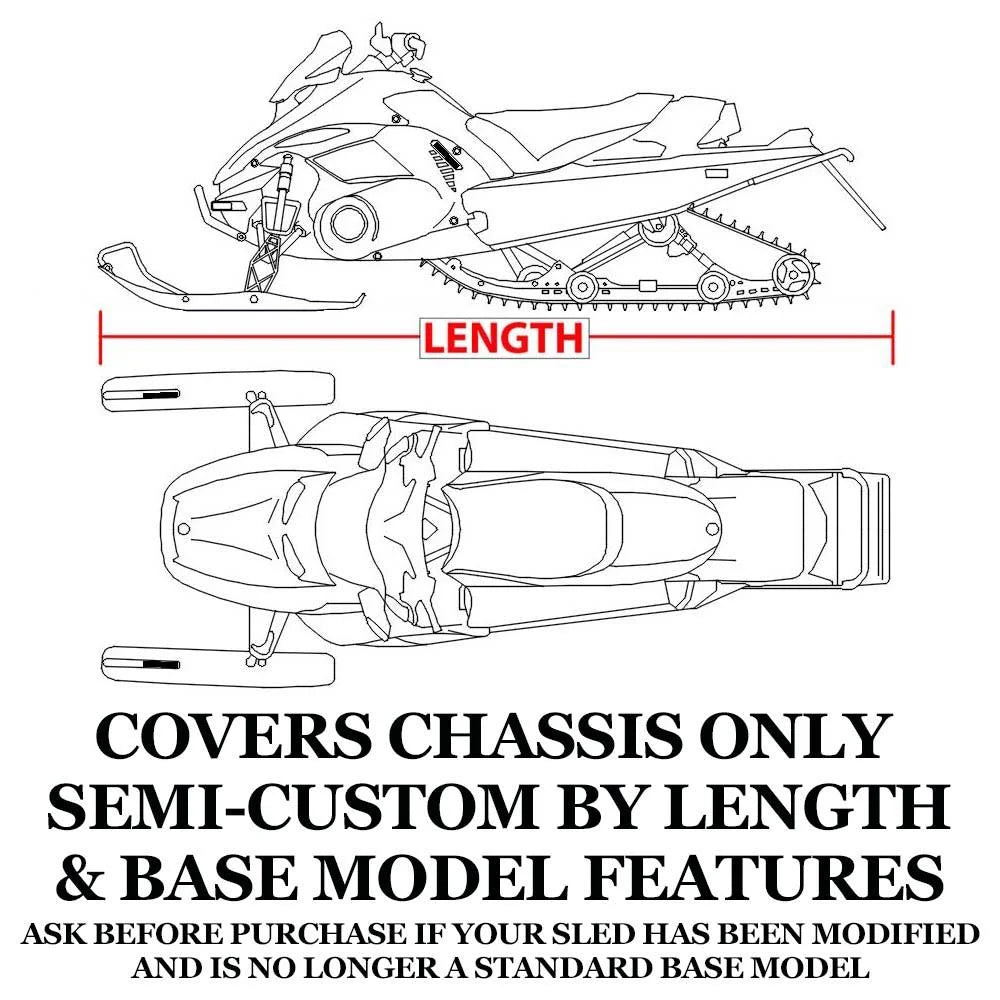 Trailerable 600 Denier Snowmobile Cover I6664