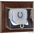 Brown Framed Wall-Mountable Baseball Cap Display Case N400760