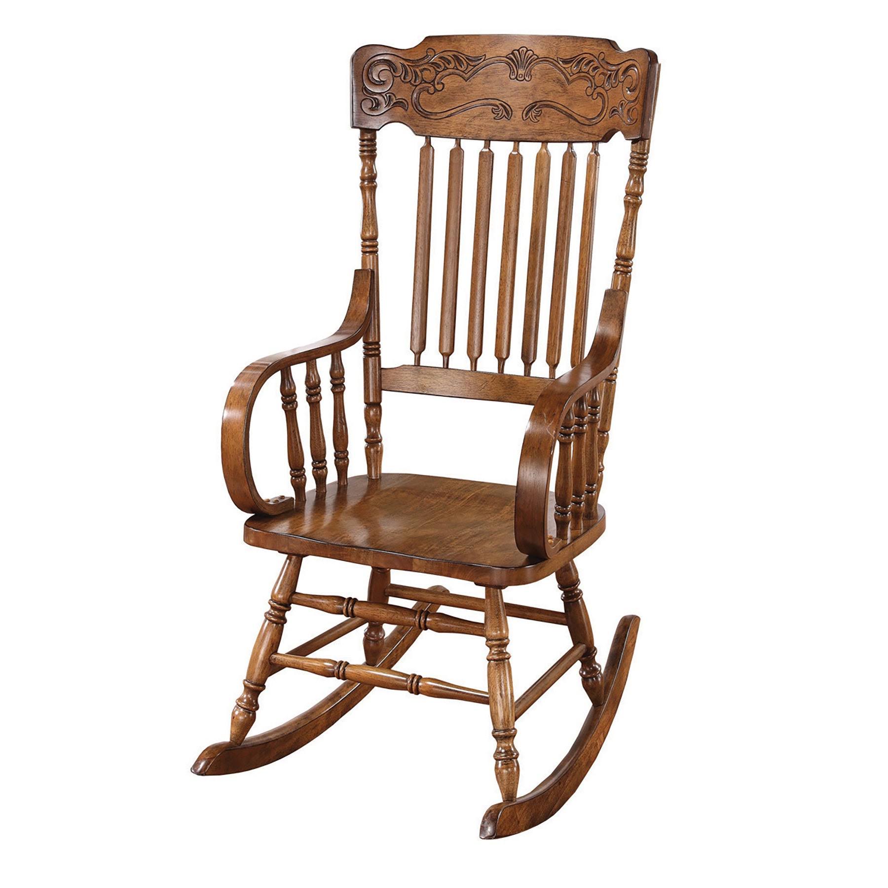 Oak Carved Rocker Chair D497