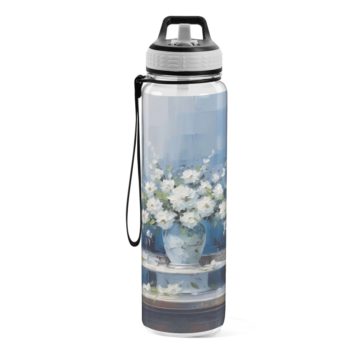 Clear 32oz Tritan Water Bottle with Straw Y2390