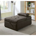 Dark Gray Futon Ottoman N788