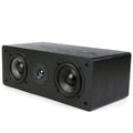 Center Channel Speaker with Dual 4-Inch Carbon Fiber Woofer and Silk Dome Tweeter (Black) R790