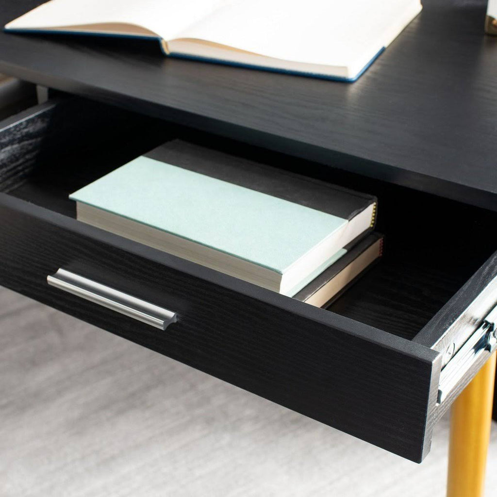 Natural/White 1 Drawer 1 Shelf Desk U665874