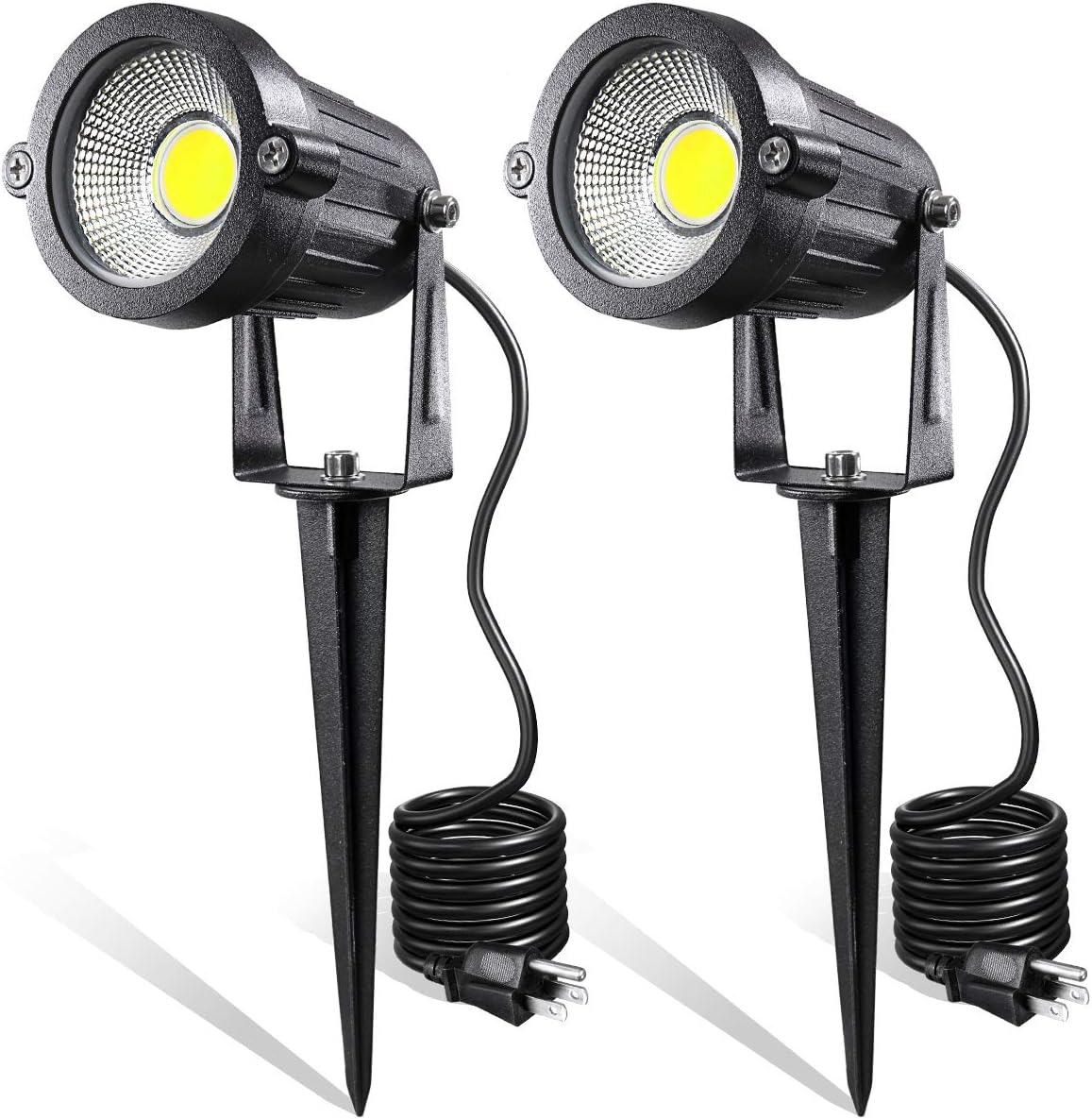 5W 120V AC LED Landscape Light, IP65 Waterproof, Pack of 2 Warm White F49915