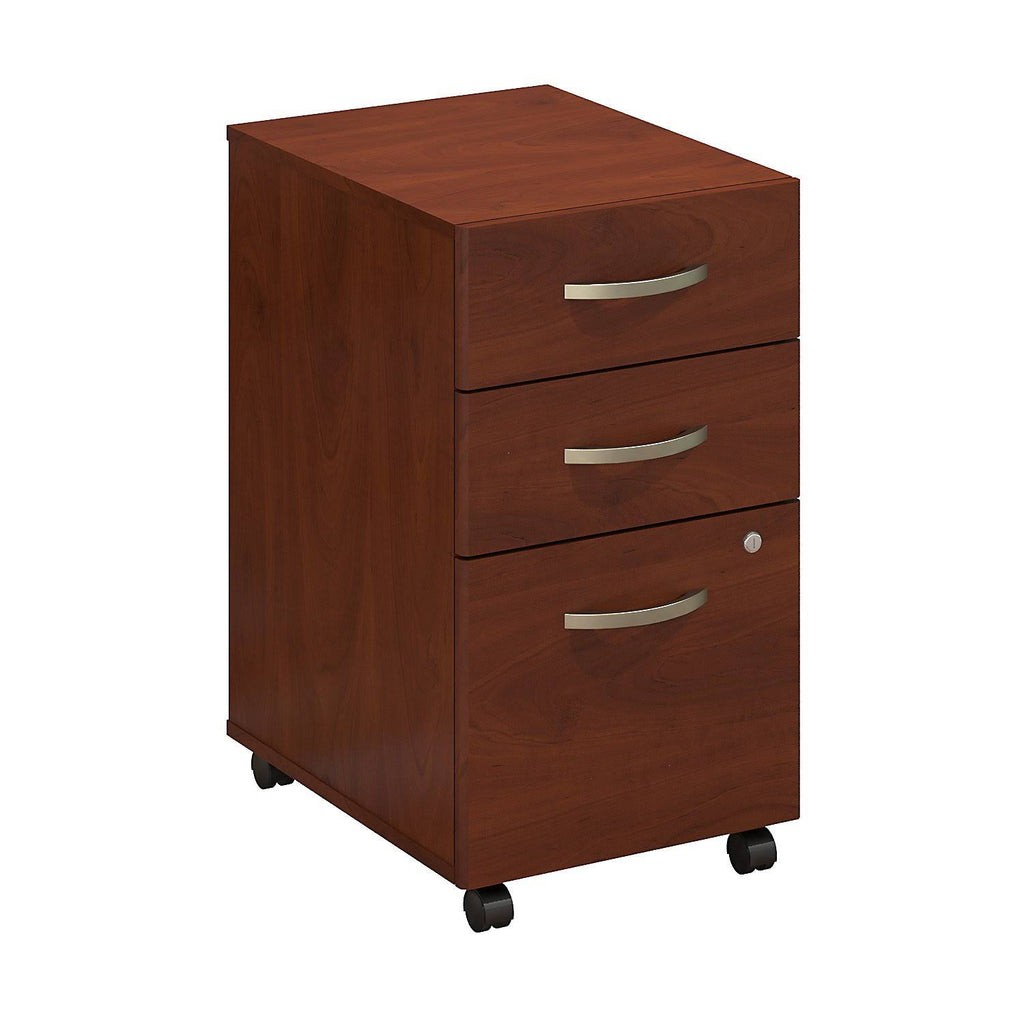 3 Drawer Mobile File Cabinet, Hansen Cherry K716439