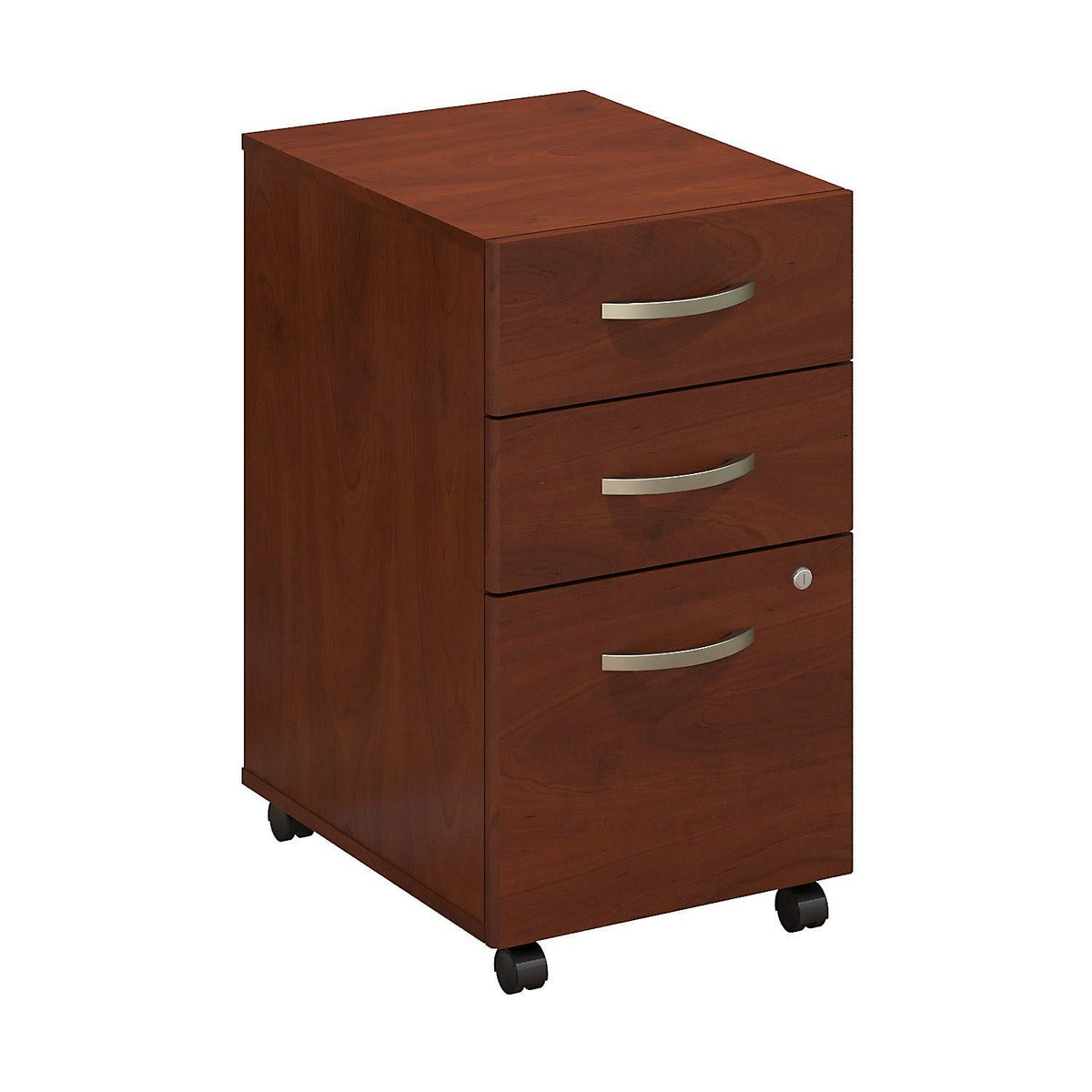 3 Drawer Mobile File Cabinet, Hansen Cherry K716439