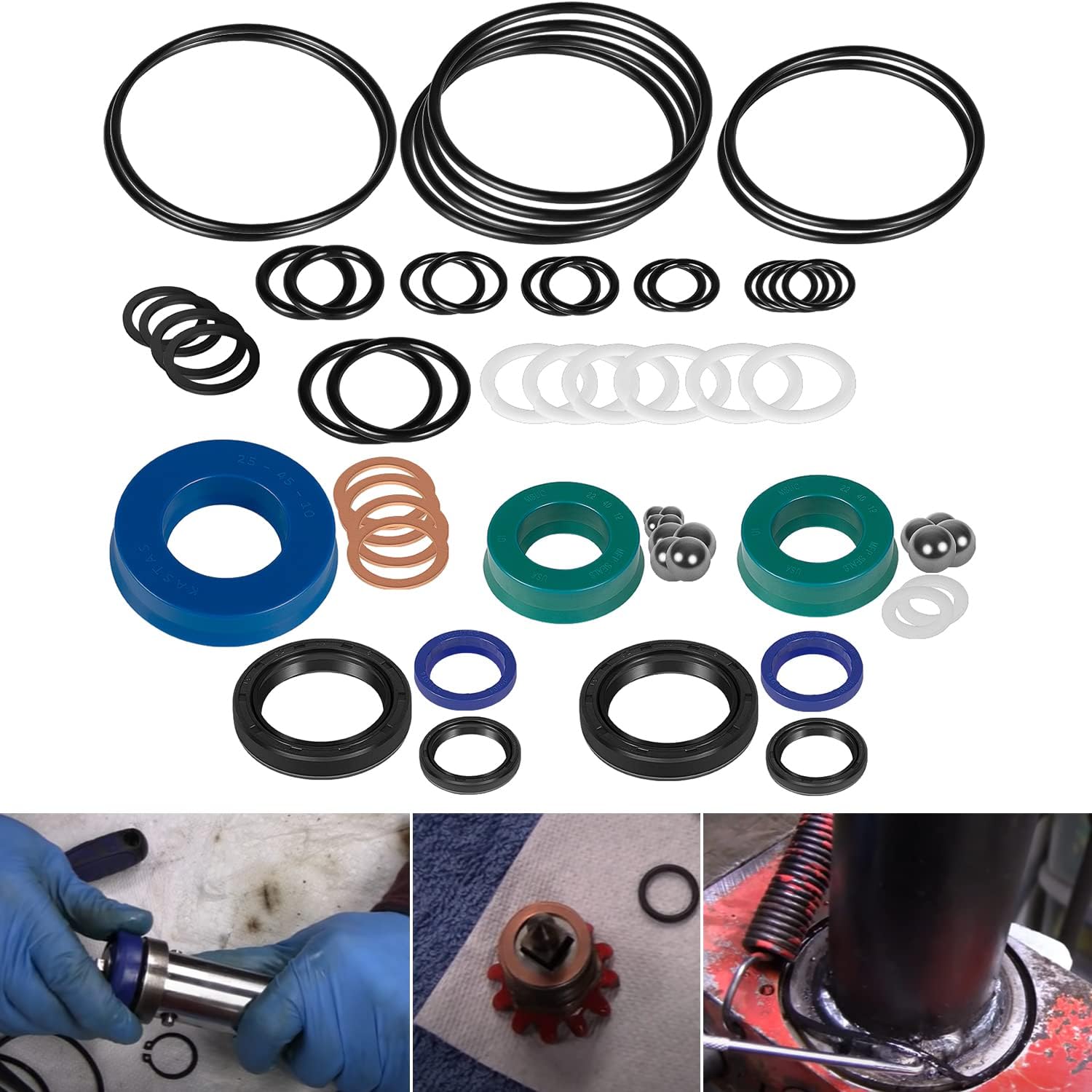 Seal Replacement Kit for Craftsman Floor Jack, 2 Ton, 59 PCS, Pack of 2 I786657