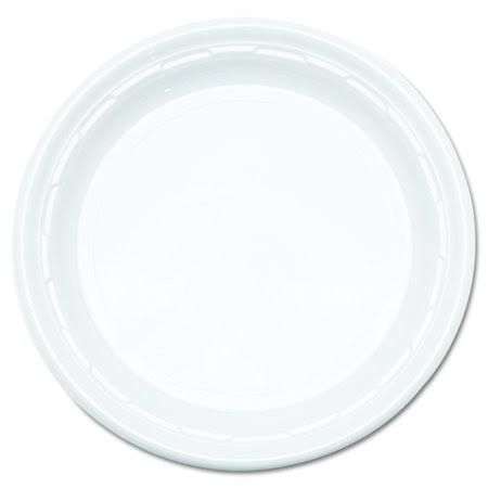 9 in White Plastic Plate (Case of 500) L370967