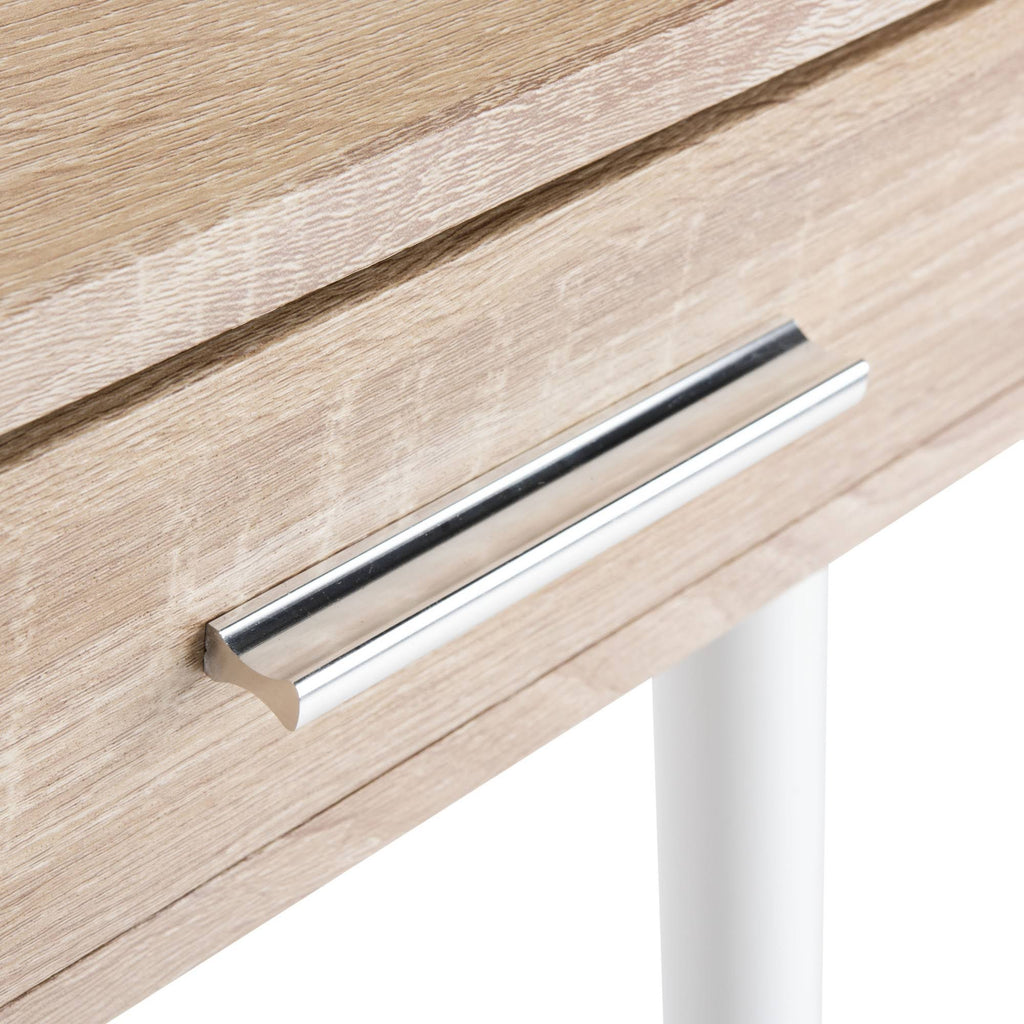 Natural/White 1 Drawer 1 Shelf Desk U665874