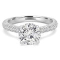 14K White Gold Diamond Solitaire Engagement Ring Y96991