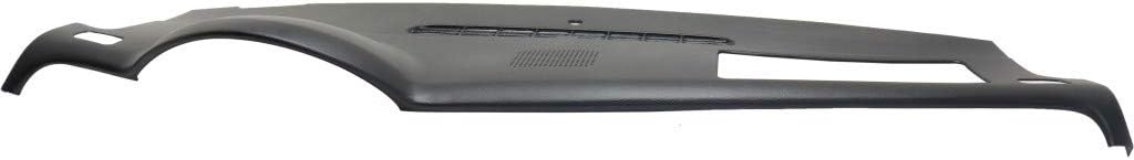 Black 1-Piece Dash Cover with Defroster Grille and Speaker Holes V1443