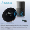 Black Pack of 2 Portable CD Player with LED Display N261443