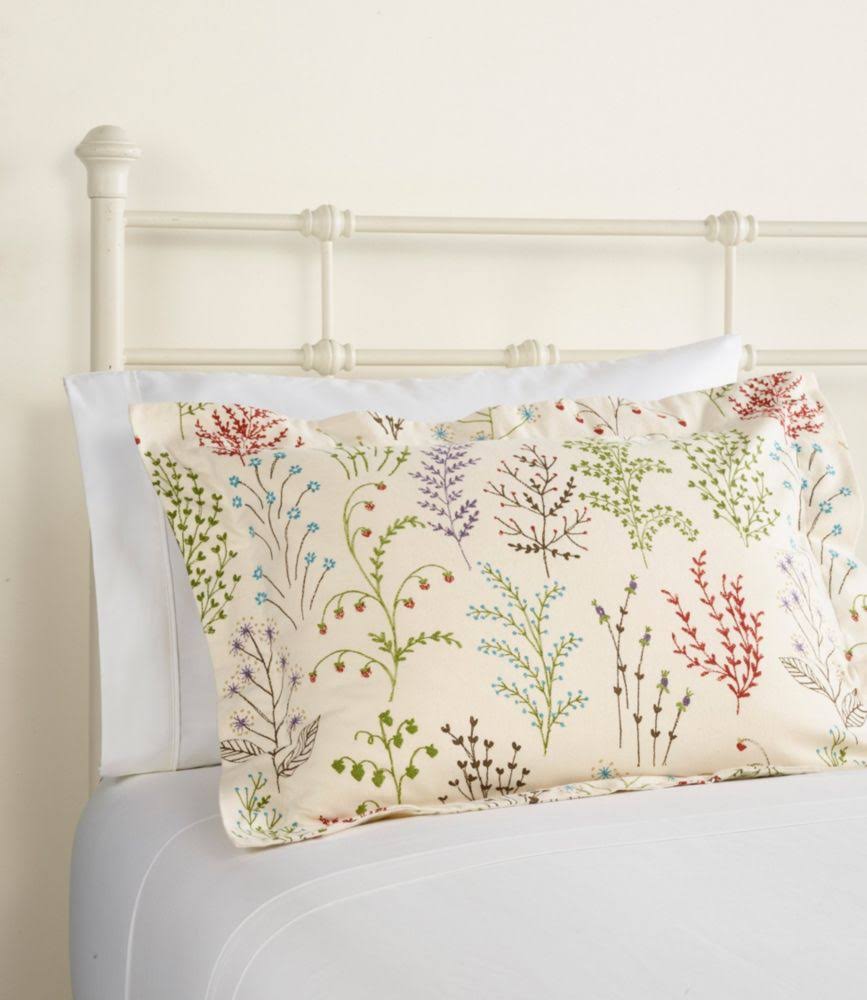 Botanical Floral Tan Queen Size Flannel Comforter Cover V95345