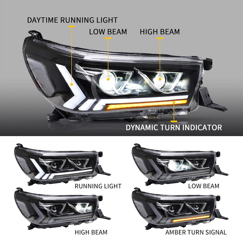 LED Headlights with Sequential Turn Signal F872862