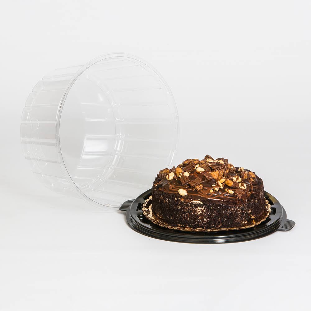 Clear Double Layer Cake Container with Dome Lid, 8x22, 100/Case N2950