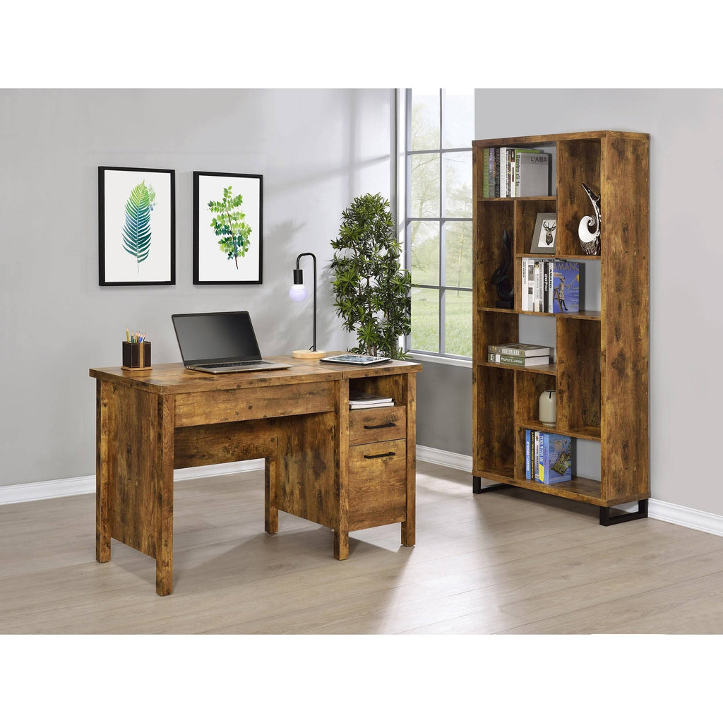 Antique Nutmeg Lift Top Office Desk E46490