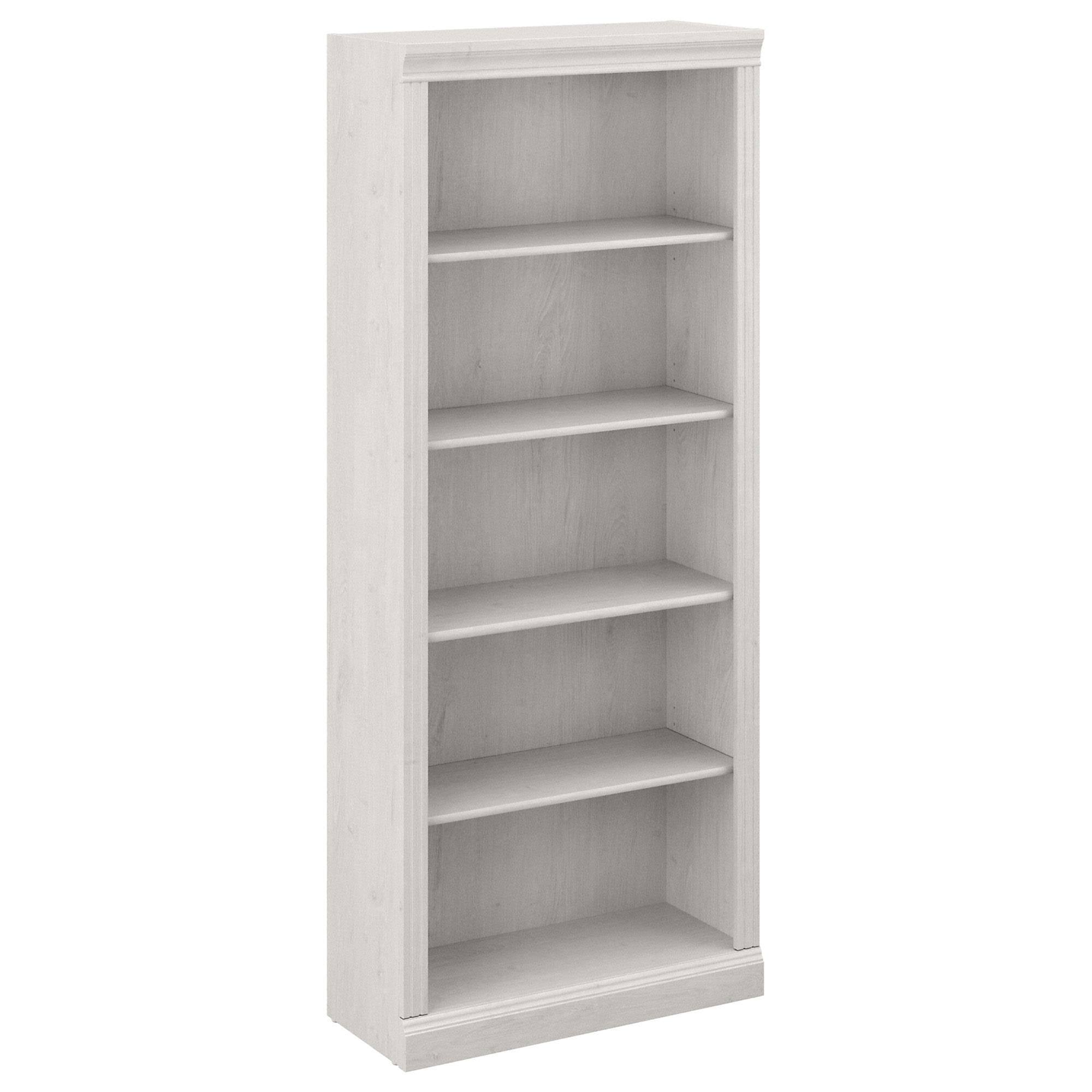 Linen White Oak 5 Shelf Bookcase L53798