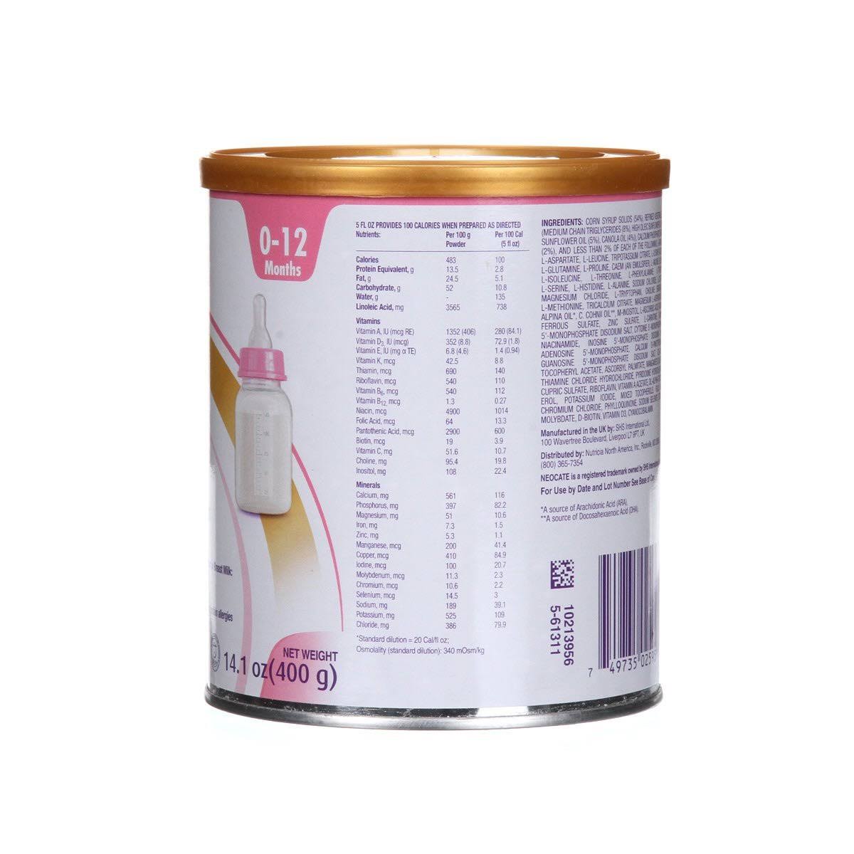 14.1 oz / 400 G Case of 4 Cans Infant Formula H921