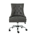 Slate Microfiber and Chrome Office Chair P868