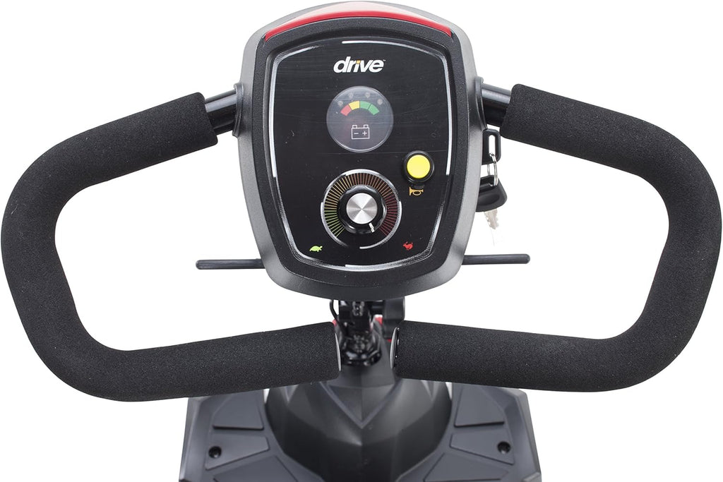 Red/Blue 3-Wheel Compact Travel Scooter F8502