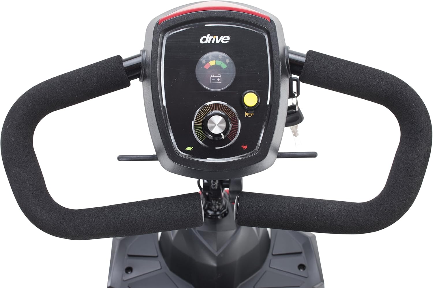 Red/Blue 3-Wheel Compact Travel Scooter F8502