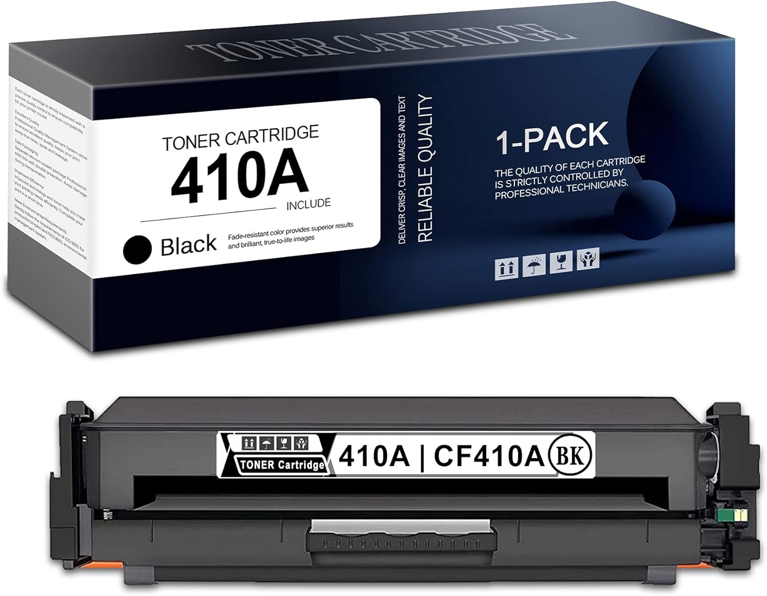 Black 410A Toner Cartridge Pack of 2 D793