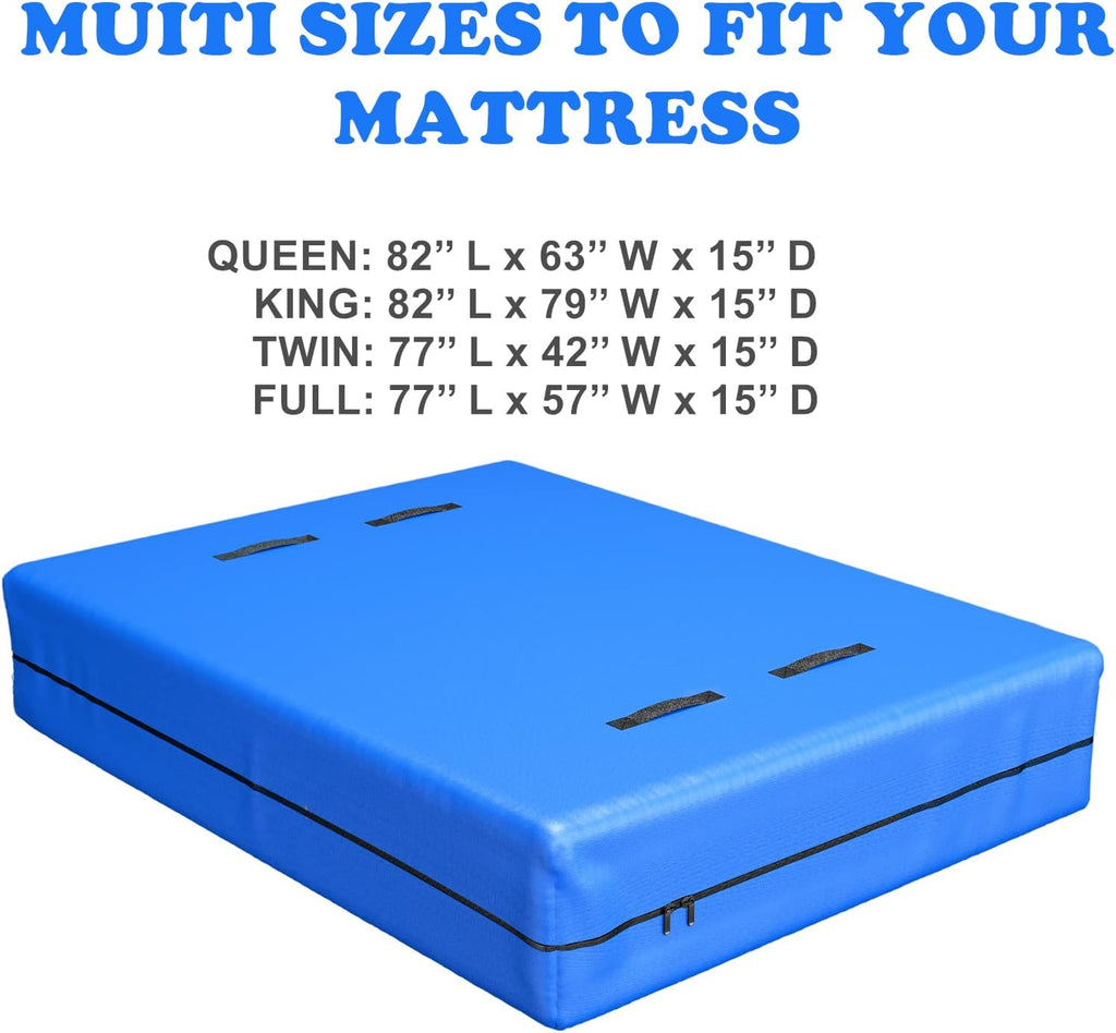 Queen Size Zippered Waterproof Mattress Cover with 8 Carrying Handles J4705