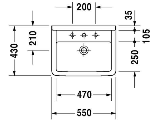 Wall Mount Washbasin H384577