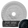 23 5/8 inchod x 3 5/8 inchid x 1 5/8 inchp Hand-Painted Night Shade Ceiling Medallion I767522
