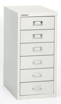 6 Drawer White Steel Desktop Cabinet T534