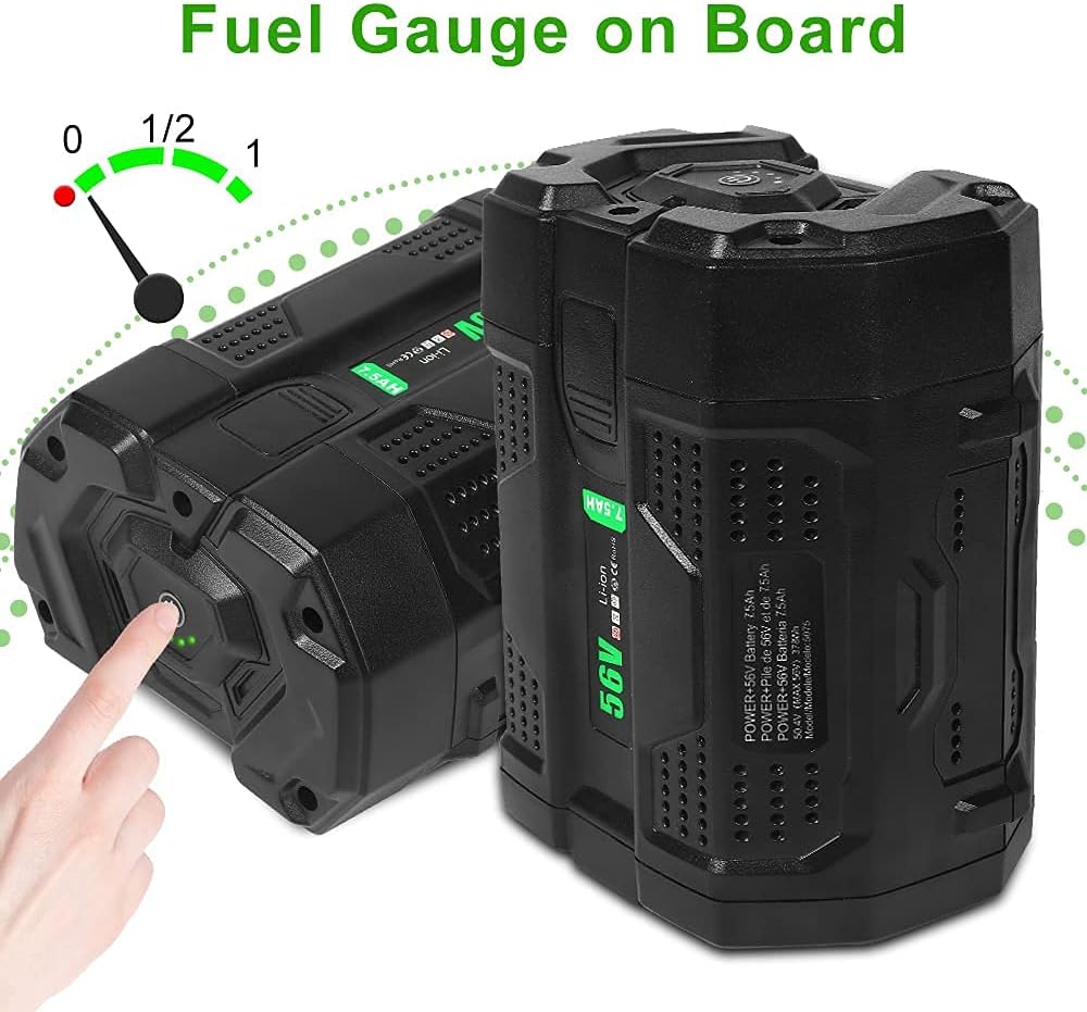 56 Volt 7.5 Ah Lithium Battery Replacement 7500mah with Power Indicator U970488
