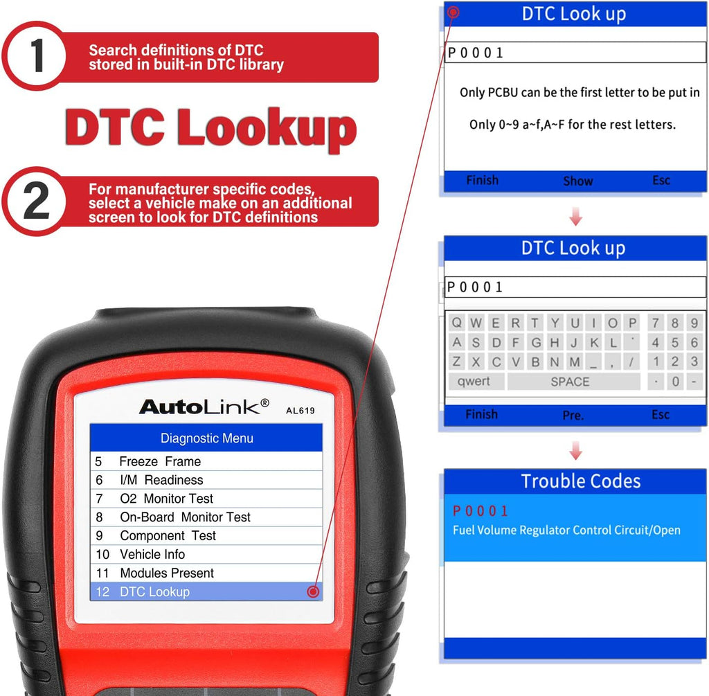 Automotive Diagnostic Scan Tool OBD2 Scanner Z195