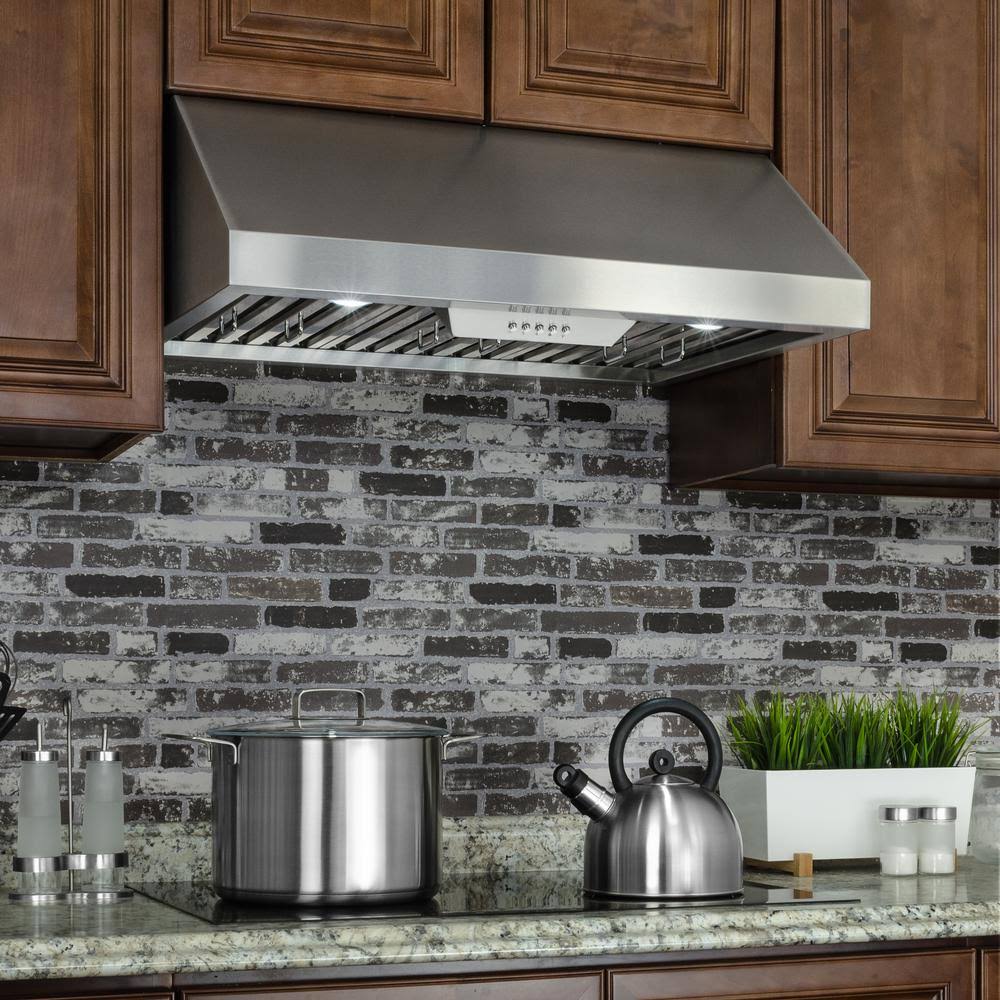30 in Stainless Steel Under Cabinet Range Hood with LEDs L422