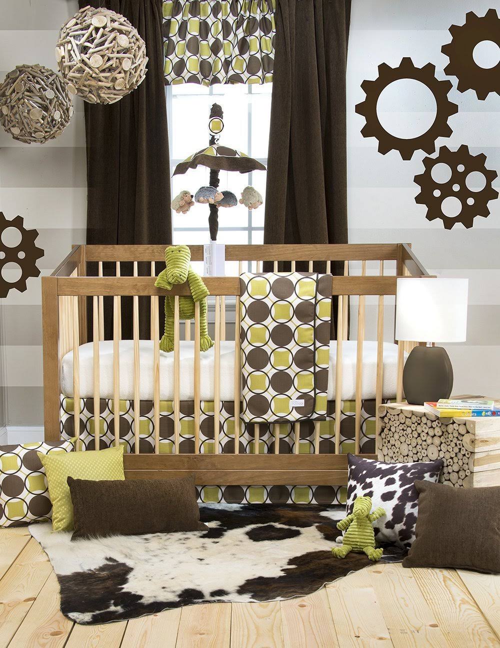3 Piece Crib Bedding Set J480324
