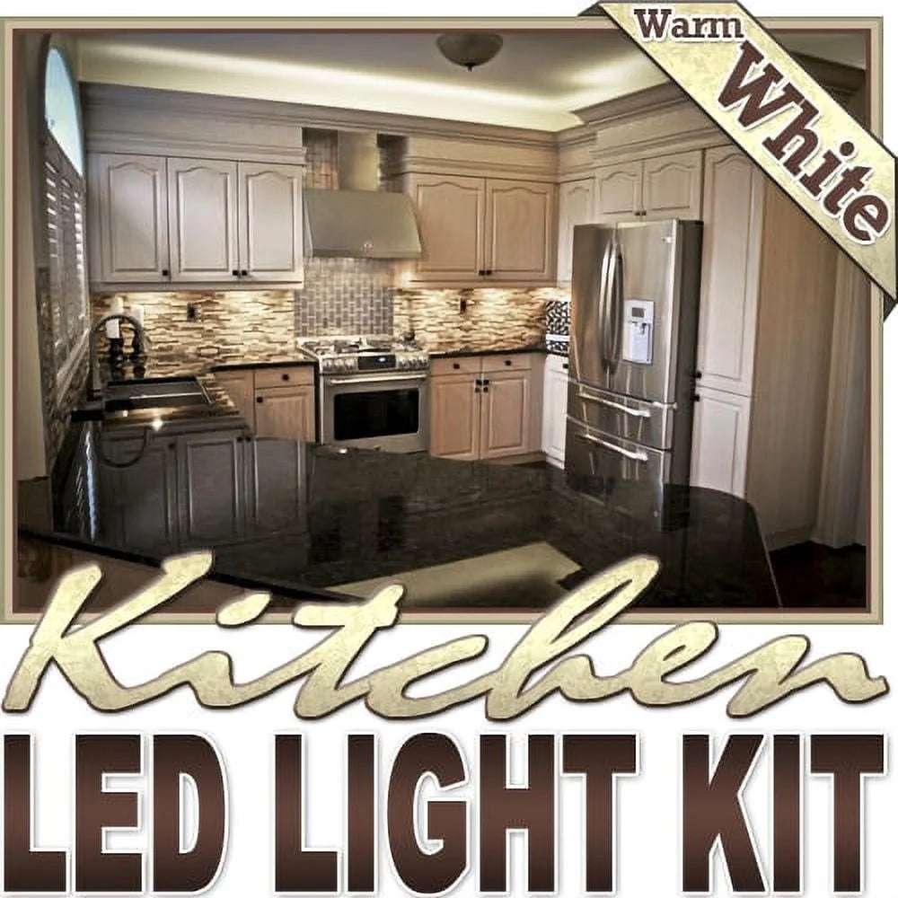 32.8 ft Warm White LED Strip Lighting Kit X33507