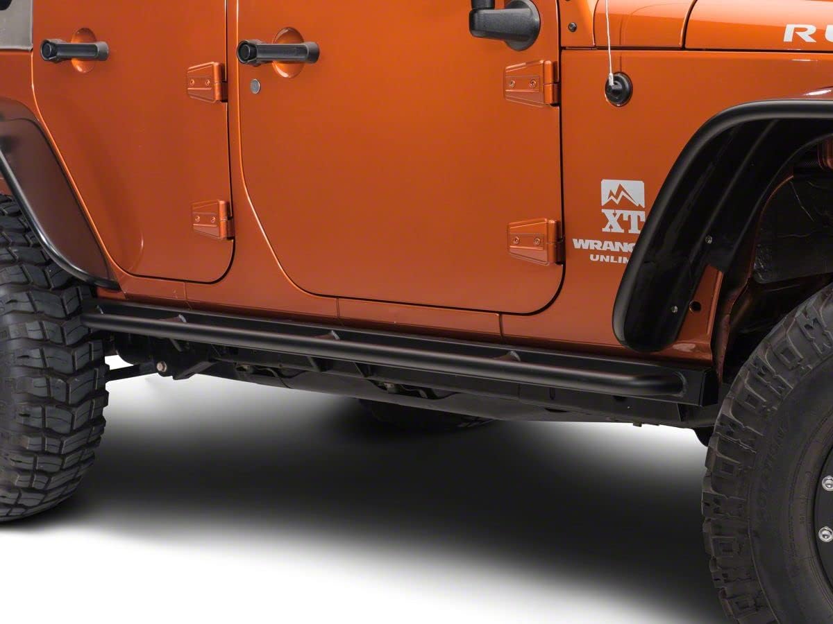 Textured Black Rubi Rails Compatible with 07-18 Jeep Wrangler JK 4-Door Y163